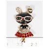 Image 1 : NEW LARGE RHINESTONE FASHION BUNNY BROOCH
