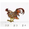 Image 1 : NEW RHINESTONE ROOSTER BROOCH