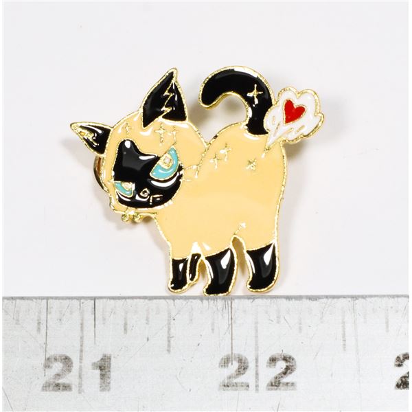 NEW TOOTING CAT LAPEL PIN