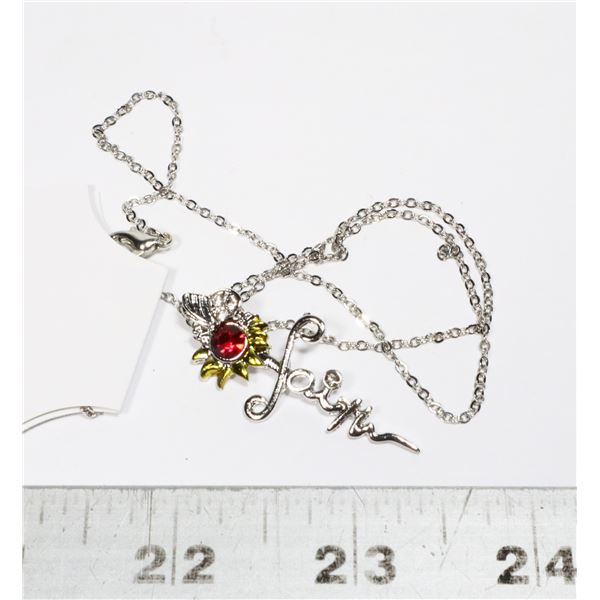 NEW SPOUTING FAITH PENDANT WITH CHAIN
