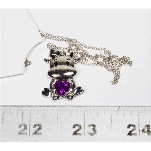 NEW BULL PENDANT AND CHAIN