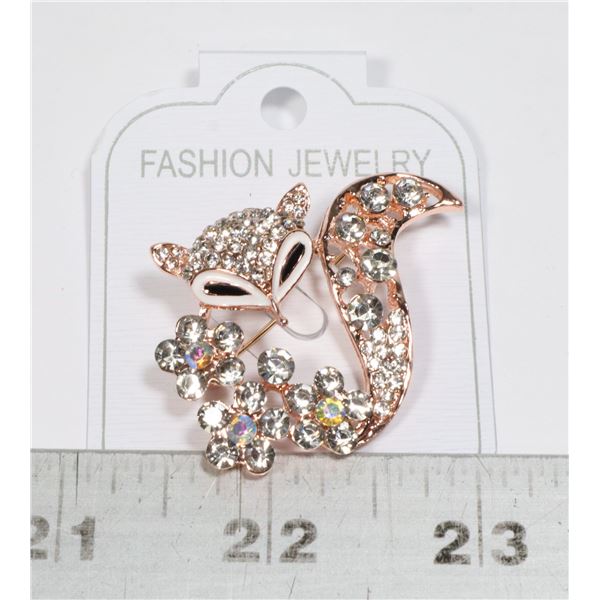 NEW ROSE GOLD TONE FLIRTY FOX