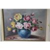 Image 2 : Oil Painting on Canvas - By Sz. FlieylEva (15 1/2" x 17 1/2") - Flowers