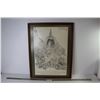 Image 1 : Framed Print of a Drawing of St. Paul's Cathedral (19 1/4" x 29")