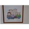 Image 3 : Framed Print of "A Family Who Plays Together" - By Dianne L. Patterson ( 9" x 18 1/2")