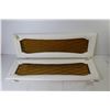Image 2 : (2) Cabinet Doors w/Plastic Inserts(9 1/2 - 29 1/2"- cracked)