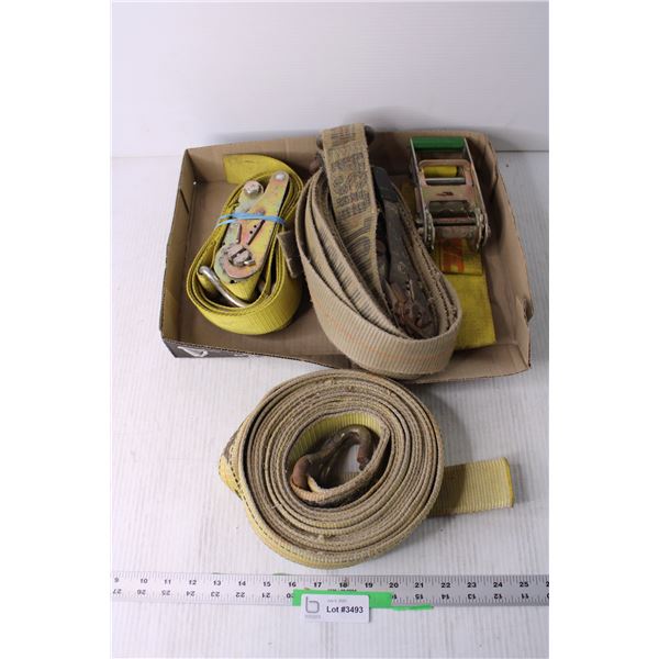 (3) Load Binder Ratchet Straps