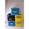 Image 1 : (5) Plastic Milk Crates