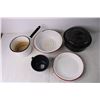 Image 2 : (5) Enamel Pots and Pans