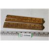 Image 1 : (2) Wooden 36" Folding Rulers - Windsor - Rabone