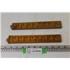 Image 1 : (2) Wooden 36" Folding Rulers - Lufkin - Rabone