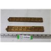 Image 1 : (2) Wooden 36" Folding Rulers - Foreign - Rabone