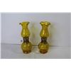 Image 4 : (2) Miniature Oil Lamps - (2) Candle Holders - Sports Tin Coasters