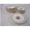 Image 2 : (34) Pieces of Old English "Quenn's Bouquet" Dinnerware