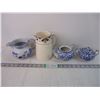 Image 1 : (2) Made in Japan Teapots, Made in England Pitcher and Blue Jug/Creamer