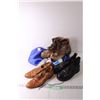 Image 1 : Pepsi Bag and Three Pairs of Men's Shoes - About a Size 8 to 9