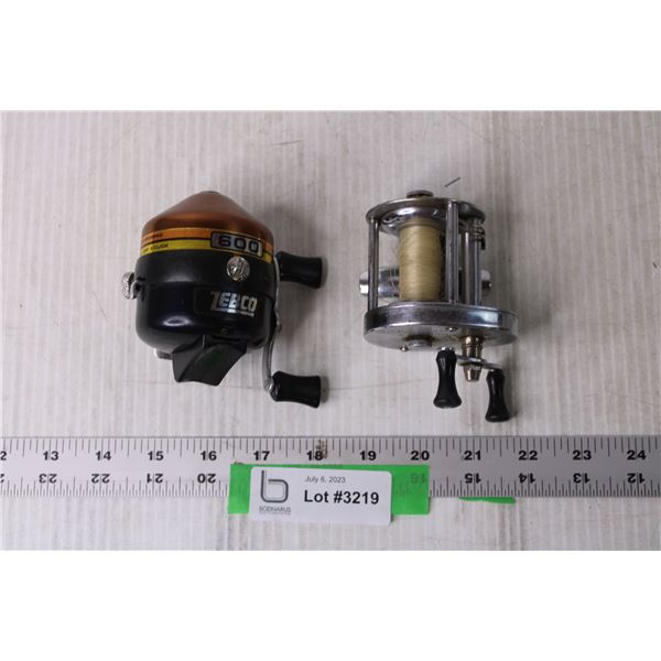 (2) Fishing Reels and Misc. - Tebco, Shakespeare