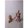 Image 3 : Lefton China Woman Figurine and Baby Figurine