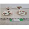 Image 1 : (2) Miniature Tea Cups and Saucers -- Hammersley "Grandmothers Rose"  and Paragon "Tapestry Rose"