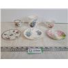 Image 1 : (3) Tea Cups and Saucers -- Bluebird and Miniature Royal Albert "Petit Point"  and "Blossom Time"