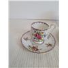 Image 2 : (3) Tea Cups and Saucers -- Bluebird and Miniature Royal Albert "Petit Point"  and "Blossom Time"