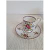 Image 2 : (3) Tea Cups and Saucers -- Bluebird and Miniature Royal Albert "Petit Point"  and "Blossom Time"