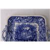 Image 2 : Masons Blue and White Square Plate - 9"