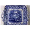 Image 3 : Masons Blue and White Square Plate - 9"