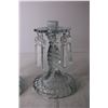 Image 2 : (2) Crystal Candlesticks