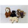 Image 5 : (4)  TY Bears - Beanie Babies
