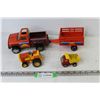 Image 1 : Tonka Jeep w/Trailer - Tonka Tractor - Marx Dump Truck