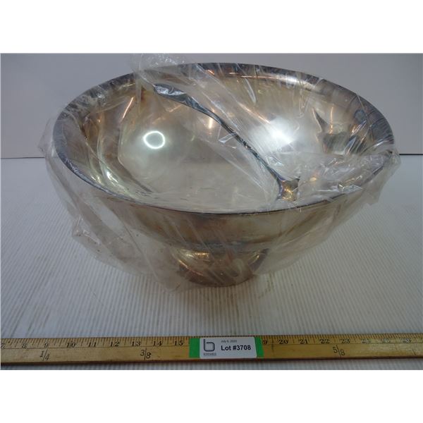 Silver Plated Punch Bowl and Ladle