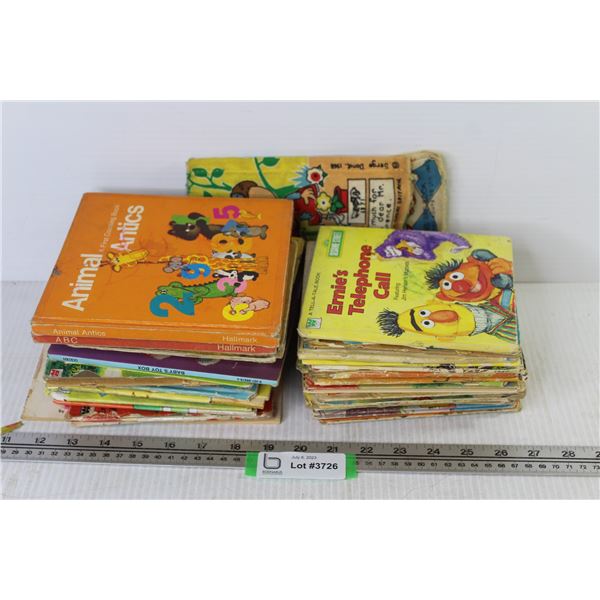 Assorted Childrens Books - (2) Cloth Comic Books