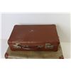 Image 3 : (2) Vintage Small Suitcases (both have damage) - (one has key)