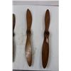 Image 3 : (4) Wooden Model Plane Propellers