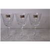 Image 2 : (5) Hand Cut Crystal Glasses