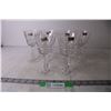 Image 1 : (6) Hand Cut Crystal Stemmed Glasses