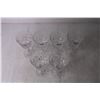 Image 4 : (6) Hand Cut Crystal Stemmed Glasses