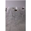 Image 2 : (6) Hand Cut Crystal Stemmed Glasses