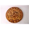 Image 2 : Wooden Carved Circular Decoration and Art Glass