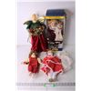 Image 1 : (3) Vintage Dolls and Christmas Angels