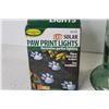Image 2 : Green Glass Vase - Paw Print Lights (NIB)