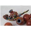 Image 3 : Corona Glasses (NIB) - (2) Necklaces - Broken Clay Lizard w/Pots - Soaps & Scent Bars - Glass Coaste