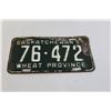Image 4 : (3) Saskatchewan License Plates (1950, 1956, 1962)