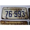 Image 4 : (4) Saskatchewan License Plates (1960, 1961)