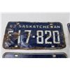 Image 3 : (4) Saskatchewan License Plates (1962)