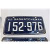 Image 4 : (4) Saskatchewan License Plates (1962)