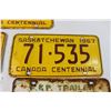 Image 5 : (5) Saskatchewan License Plates (1964, 1966, 1967)