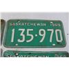 Image 4 : (4) Saskatchewan License Plates (1968, 1969)