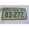 Image 3 : (3) Saskatchewan License Plates (1970)